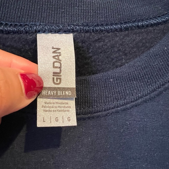 Gildan Protecting My Peace Blue Crewneck Sweatshirt - Picture 4 of 9